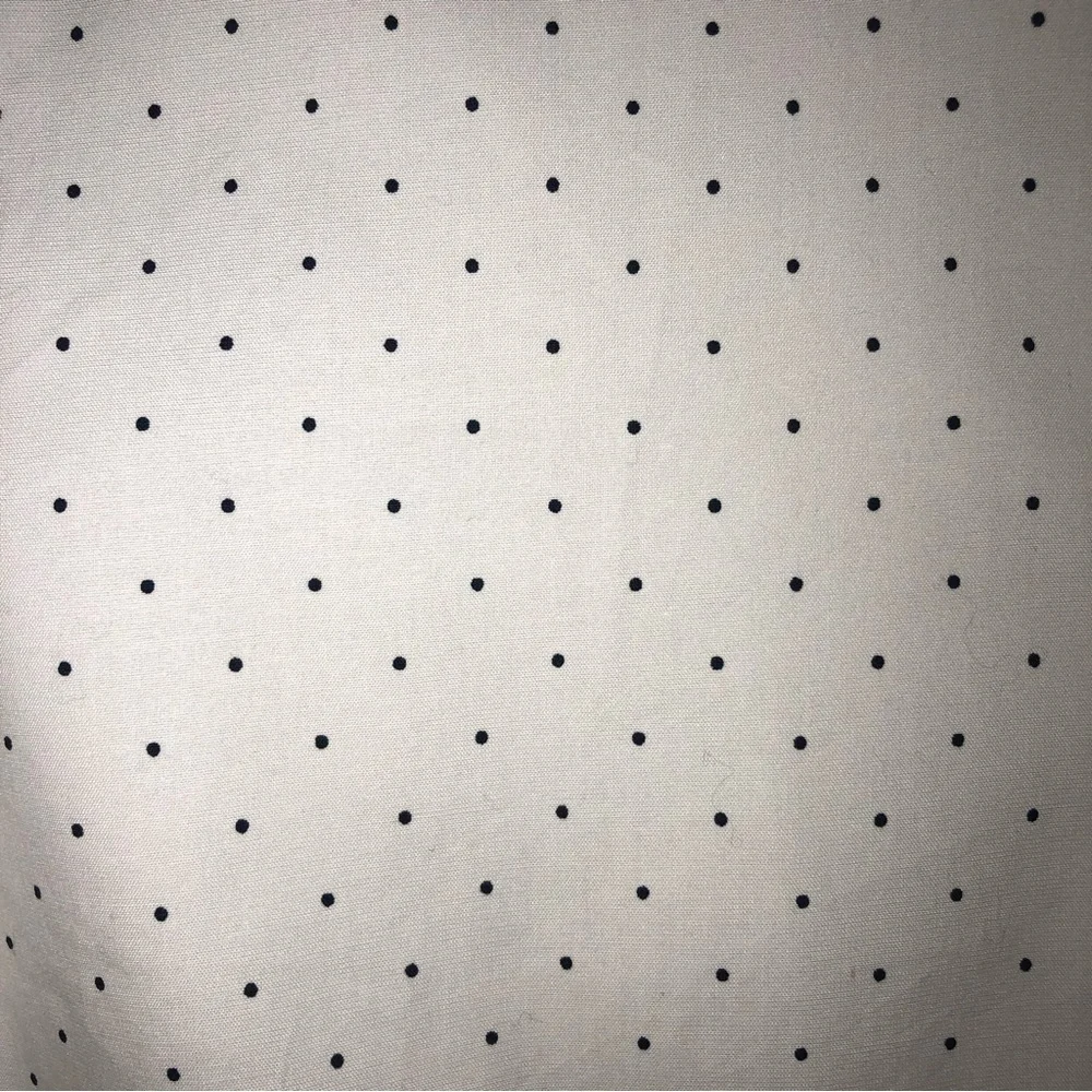Jcrew Organic Cotton Mens Button Down Shirt  Polka Dot Black White Size XS